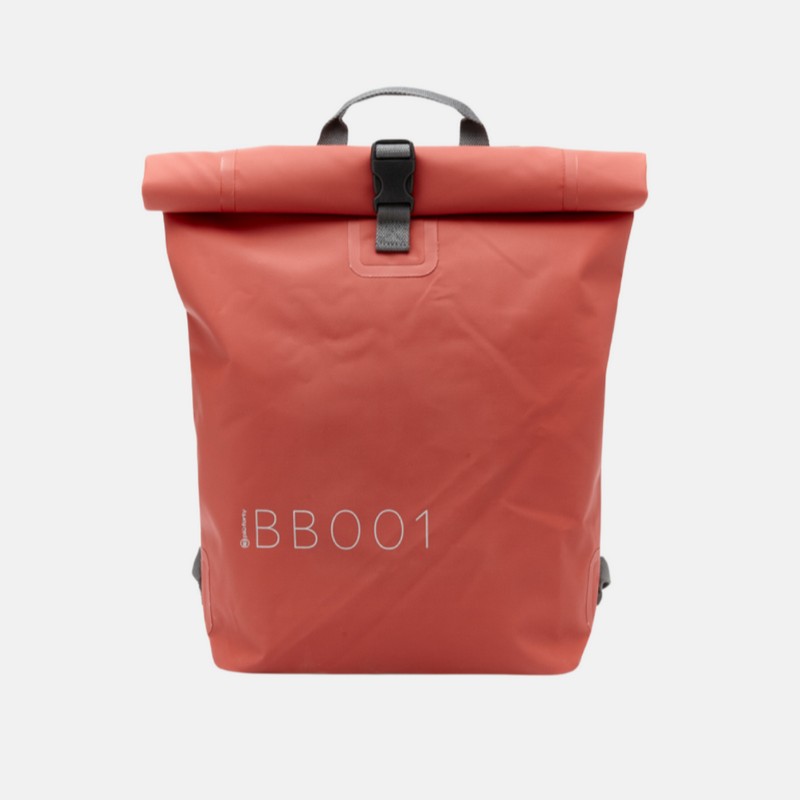 Zaino idrorepellente da 15 litri senza cuciture di colore rosso corallo